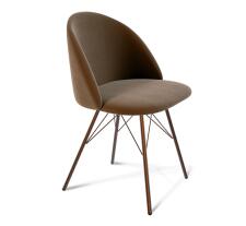 Стул Sheffilton SHT-ST35/S37 артикул СТ-282 кофейный ликер/медный металлик