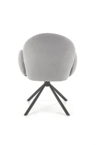 Стул HALMAR K498 серый/черный, поворотный