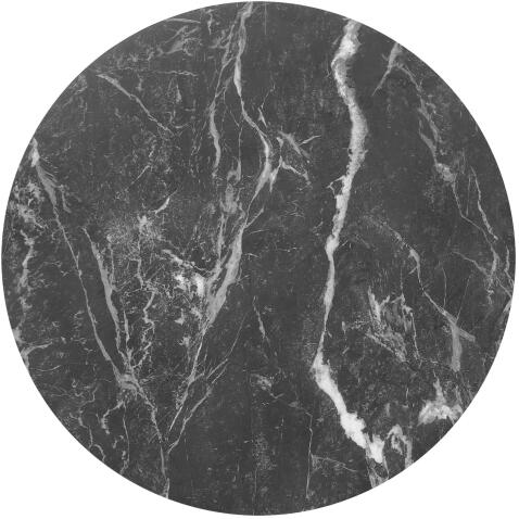 Комплект HALMAR FLAMINGO (2 стола журнальных) черный мрамор/белый мрамор/черный