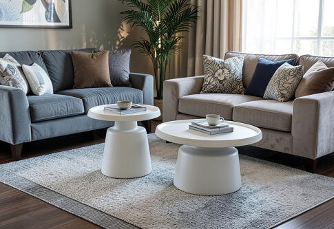 Комплект SIGNAL RODOS (2 стола журнальных) светло-серый