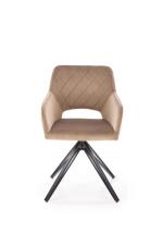 Стул HALMAR K535 бежевый/черный, поворотный