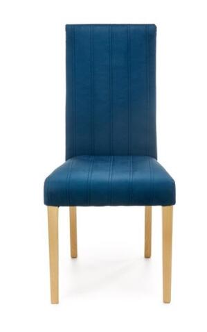 Стул HALMAR DIEGO 3 Monolith 77 синий/дуб медовый