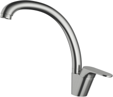 Смеситель для кухни GRANFEST Z-3323 нержавеющая сталь