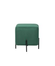 Пуфик ВВР Агат изумруд/черный, велюр