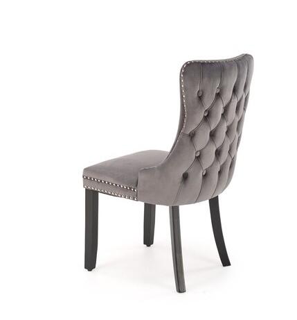 Стул HALMAR ALDA серый/черный