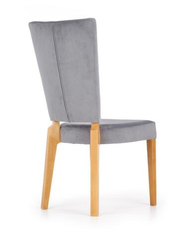 Стул HALMAR ROIS дуб медовый/серый