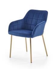 Стул HALMAR K306  синий/золотой