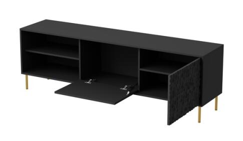 Тумба под теле/видео аппаратуру HALMAR BULLET RTV-1 180 черный/золотой