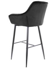 Стул барный SIGNAL CHERRY H-1 Velvet Bluvel 19 черный/черный