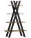 Стеллаж SIGNAL TIPI дуб вотан/черный, 136/80/30