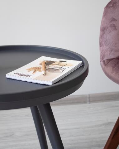 Стол журнальный Sheffilton SHT-CT84 артикул HXT-8871-1H серый