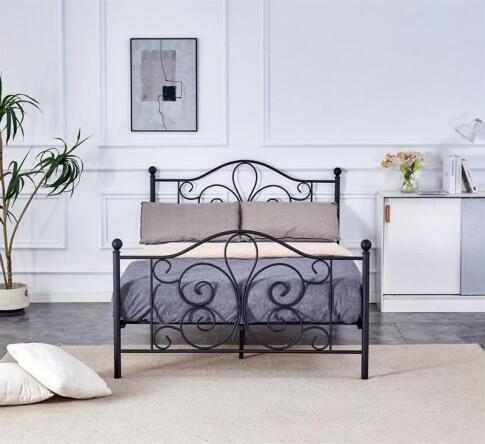 Кровать HALMAR PANAMA черный, 140/200