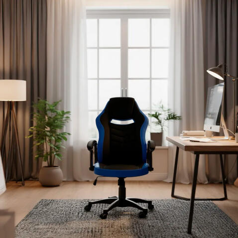 Кресло компьютерное SIGNAL CAMARO черный/синий