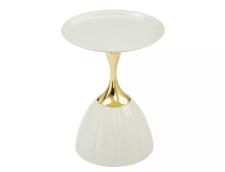 Стол журнальный SIGNAL PIANA белый/золотой 38/50