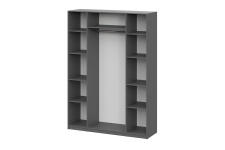 Шкаф NN Мебель ШК 5 (1600) Серия 2 Графит серый