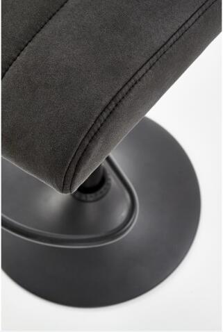 Стул барный HALMAR H89 темно-серый/черный