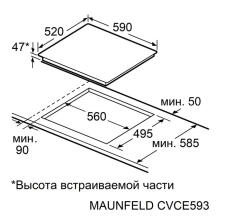 Поверхность электрическая MAUNFELD CVCE593STBK LUX