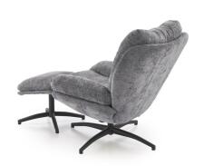 Комплект HALMAR PESTO (кресло+подставка для ног) серый