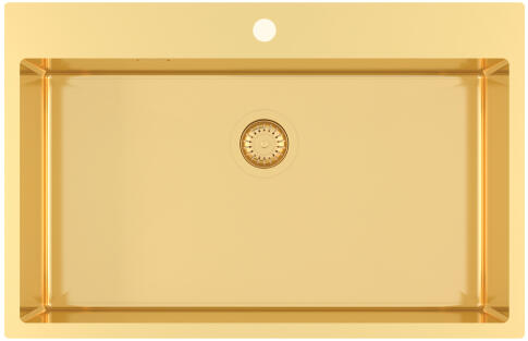 Мойка кухонная AQUASANITA Steel AIR 100 M-G gold