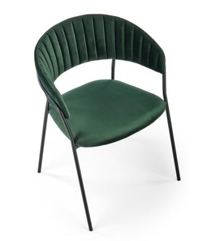 Стул HALMAR K426 темно-зеленый/черный