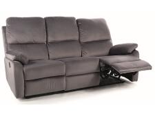 Диван SIGNAL SPENCER 3 Velvet Bluvel 14 раскладной, серый