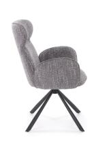 Стул HALMAR K571 серый/черный, поворотный