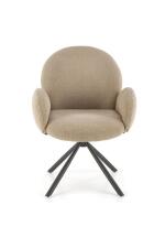 Стул HALMAR K498 капучино/черный, поворотный