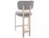 Стул барный SIGNAL MISAKI H-2 t.254 серый/кашемир