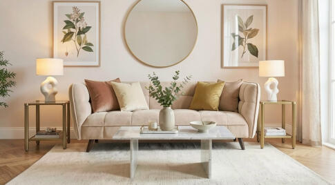 Диван SIGNAL CASTELLO 3 Velvet Bluvel 28 бежевый/венге