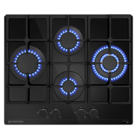 Варочная панель газовая MEFERI MGH604BK GLASS ULTRA