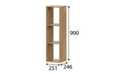 Полка навесная NN Мебель К ПЛН 4 Дуб золотой