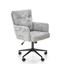 Кресло компьютерное HALMAR FLORES светло-серый/черный
