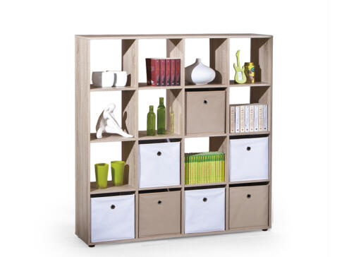 Стеллаж HALMAR LUINI 16 дуб сонома Стеллаж HALMAR LUINI 16 дуб сонома