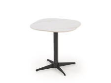 Стол журнальный HALMAR BORNA S белый мрамор/черный