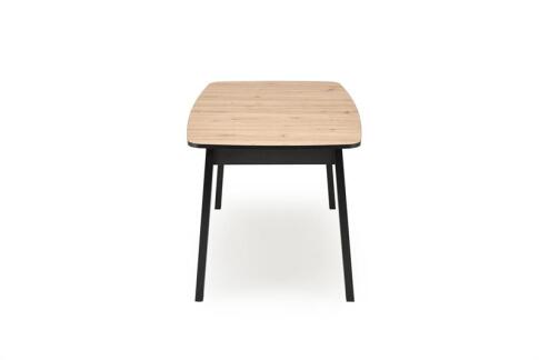 Стол обеденный HALMAR BARRIL дуб артизан/черный 130-170/80