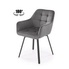 Стул HALMAR K588 серый/черный