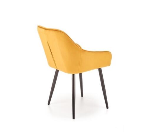 Стул HALMAR K487 горчичный/черный