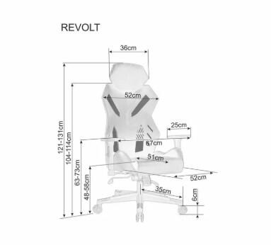Кресло компьютерное SIGNAL REVOLT черный/красный