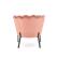Кресло HALMAR ANGELO розовый/черный