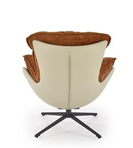 Кресло HALMAR LOBSTER корица/черный