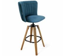 Стул барный Sheffilton SHT-ST36-1/S93 тихий океан/дуб коричн. браш./чёрн.муар Стул барный Sheffilton SHT-ST36-1/S93 тихий океан/дуб коричн. браш./чёрн.муар