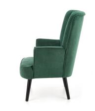 Кресло HALMAR DELGADO темно-зеленый/черный