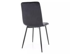 Стул SIGNAL DAREN Velvet Bluvel 19 черный/черный