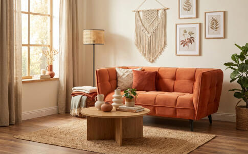 Диван SIGNAL CASTELLO 2 Velvet Bluvel 4215 корица/венге