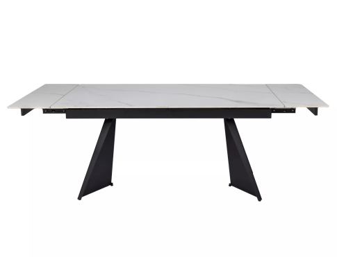 Стол обеденный SIGNAL LACONI белый/черный 160-220/90