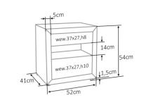Тумба прикроватная SIGNAL ET-003 Velvet Bluvel 03 светло-серый