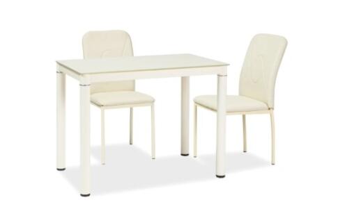 Стол обеденный SIGNAL GALANT крем/крем 110/70