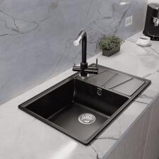 Кухонная мойка GRANFEST VERTEX V-780L черный