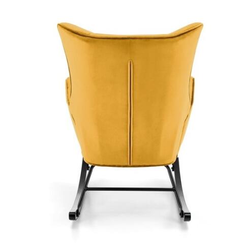 Кресло-качалка HALMAR BAZALTO горчичный