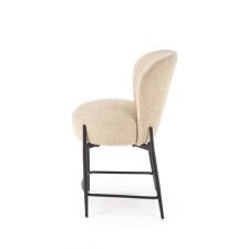 Стул барный HALMAR H126 бежевый/черный